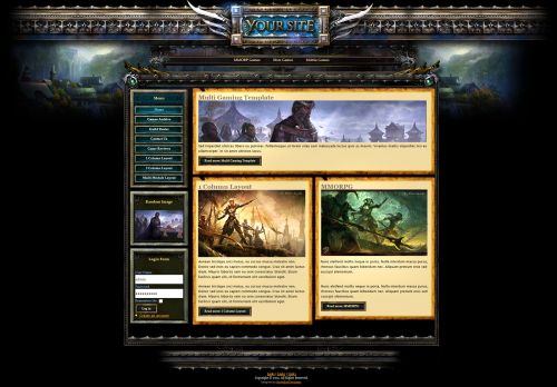 Fantasy Gaming Joomla Template