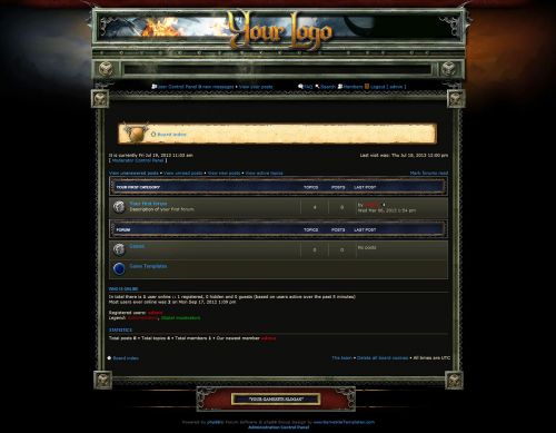 Fantasy Forum Skin phpBB