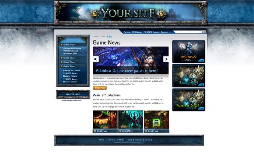 MMORPG Portal Template