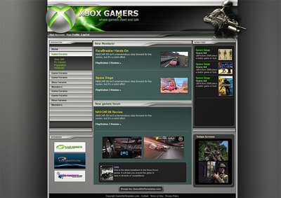 Gamers Website Design