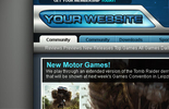 Gamers Website Interface