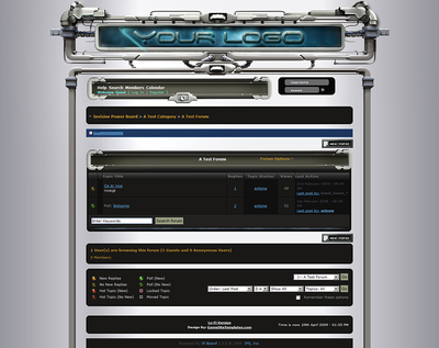 3d sci-fi forum skin