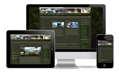 Warzone Green Joomla Template