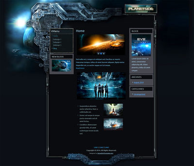 Eve SciFi Wordpress Theme