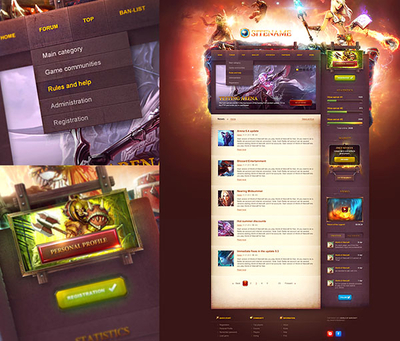 Game Portal Website Template 