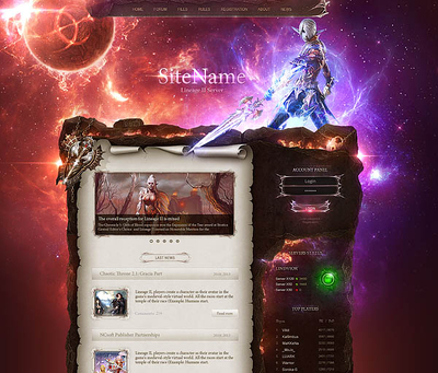 Lindvior HighFantasy Web Template