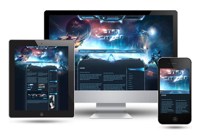 Star Citizen SciFi Game Wordpress Theme