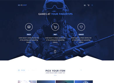 Gamers Esport WebShop Template