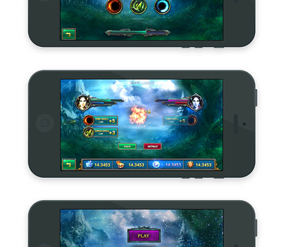 Fantasy Mobile Game UI Template