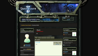 Starcraft forum skin