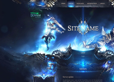 Metin MMO PSD Web Template