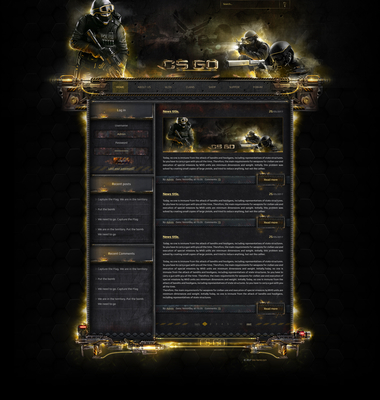 CS GO Web Template