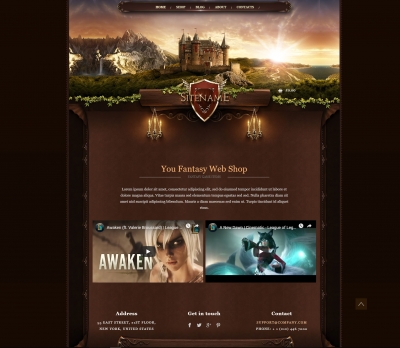 Fantasy Web Shop Template