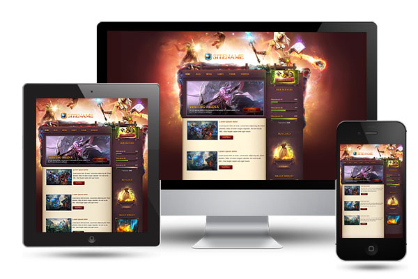 Free Gaming Portal WordPress Theme & Website Template