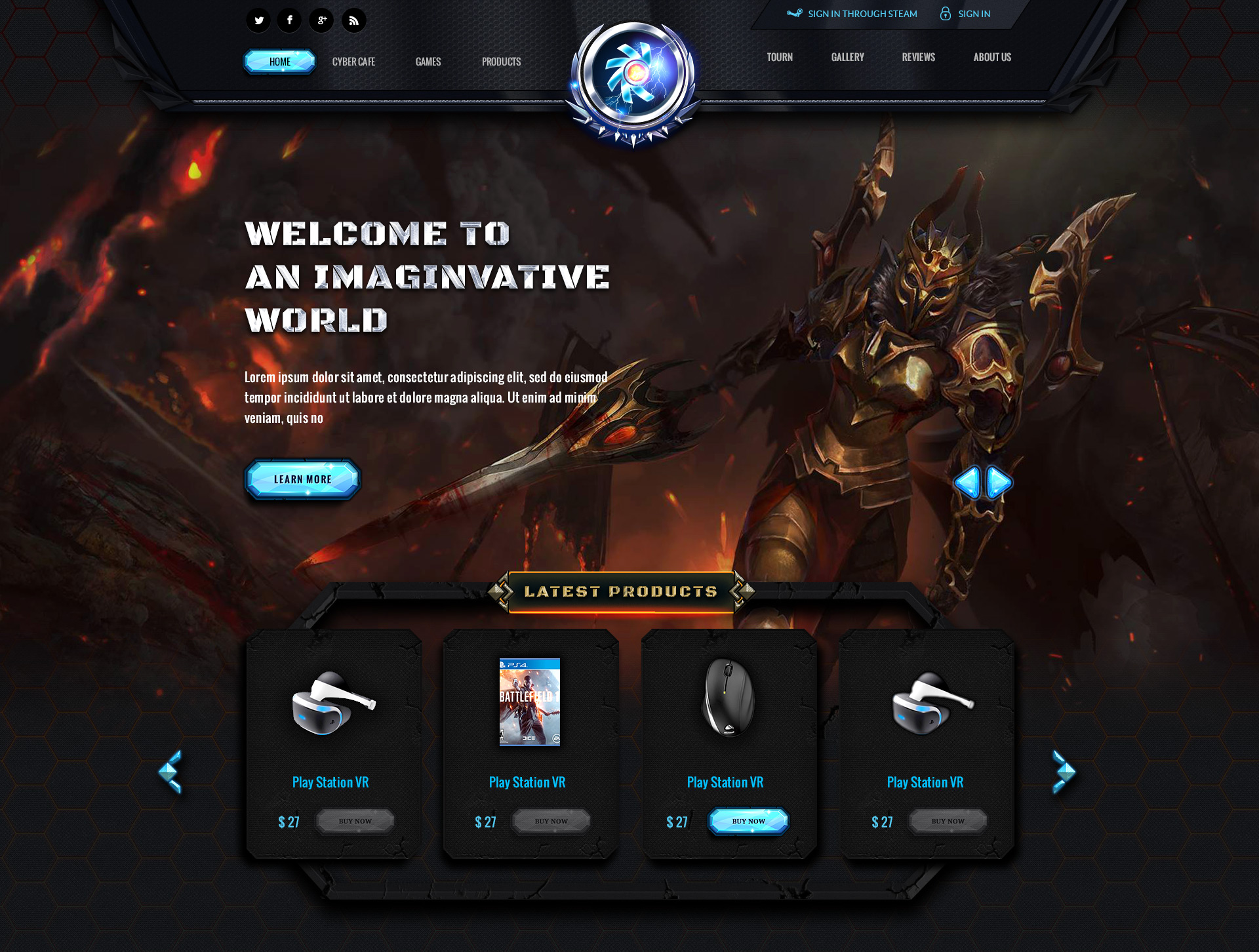 Gaming Website Templates