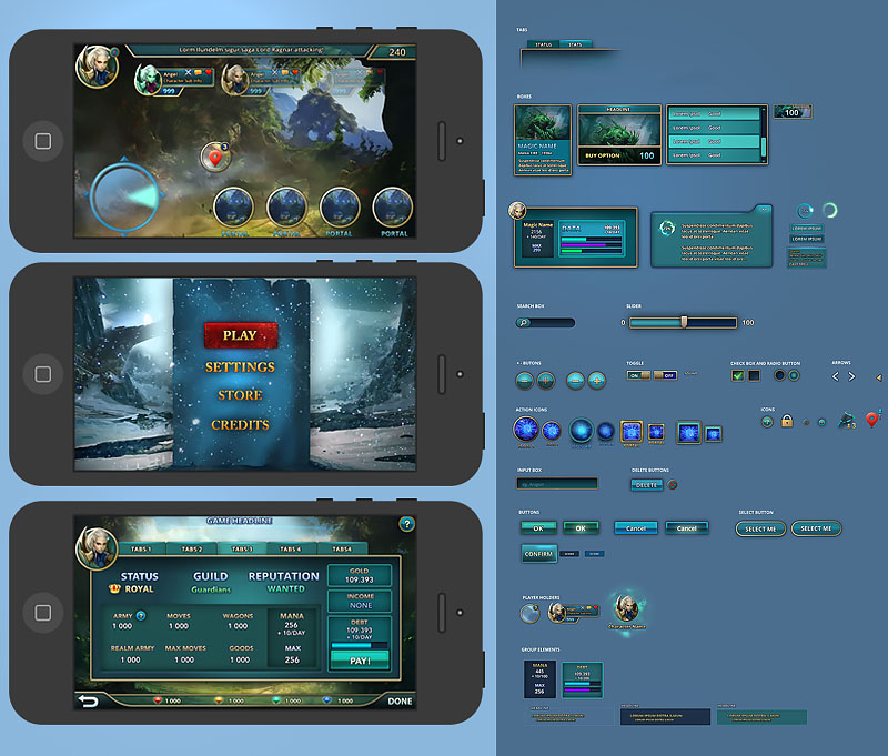 Games Mobile App Templates